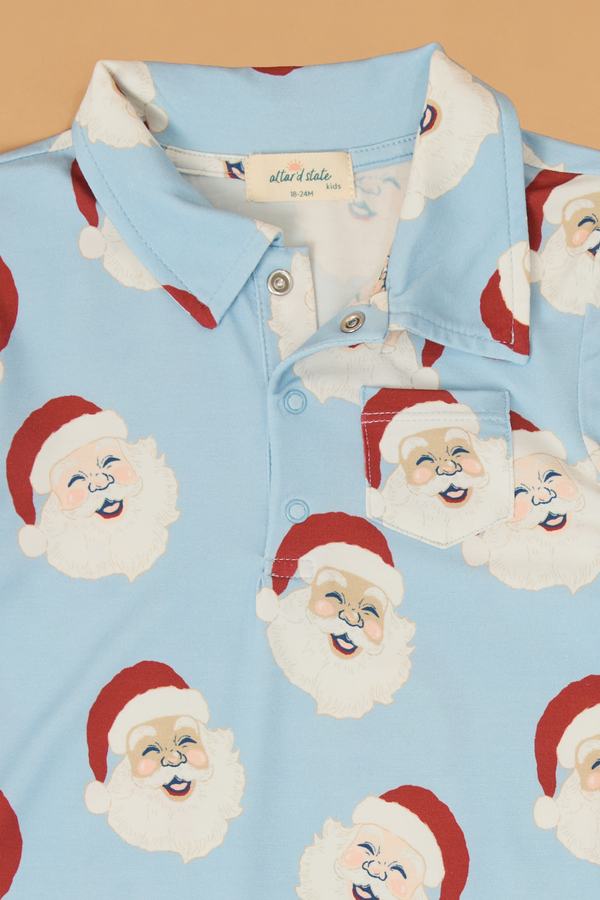 Santa Baby Polo Romper Detail 2 - Altar'd State