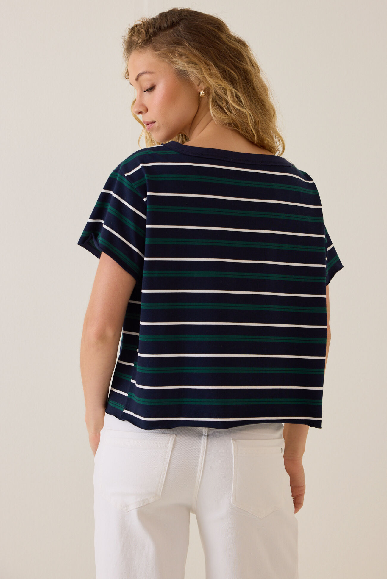 Tammy Stripe Boatneck Tee