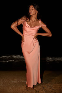 Scarlett Satin Maxi Dress - Altar'd State
