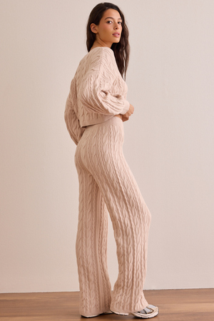 Juno Cable Knit Pants - Altar'd State - 