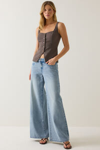 Blake Button Front Vest Top Detail 5 - Altar'd State