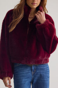 Jo Faux Fur Jacket Detail 5 - Altar'd State