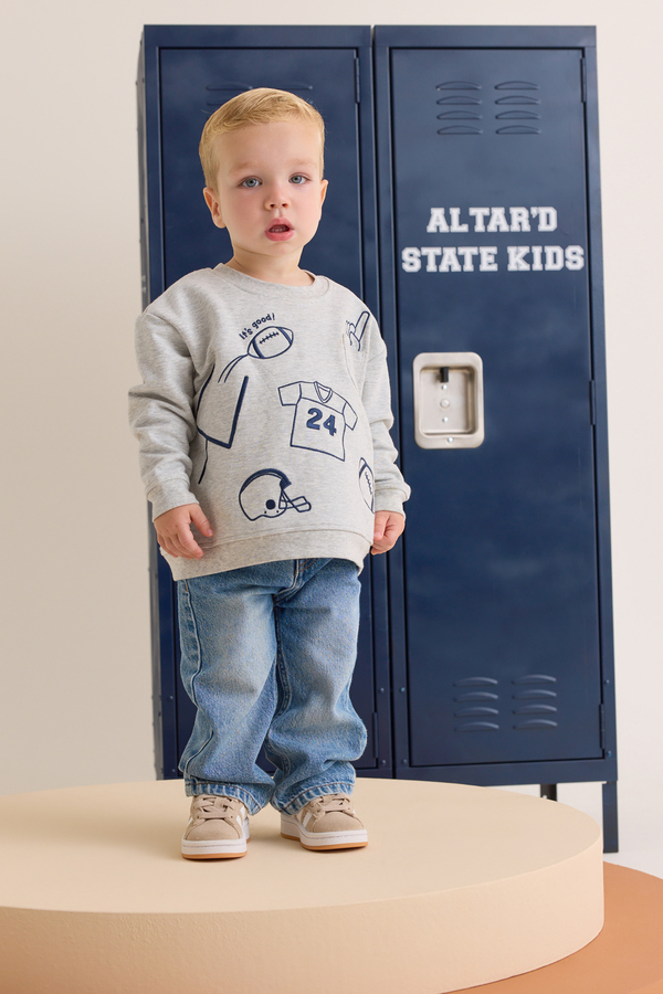"It's Good!" Field Goal Sweatshirt Detail 4 - Altar'd State