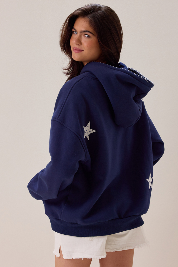 Aspen Star Whipstitch Hoodie Detail 4 - Altar'd State
