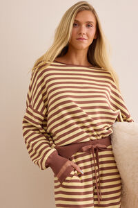 Flow Stripe Boat Neck Pullover Detail 3 - Altar'd State