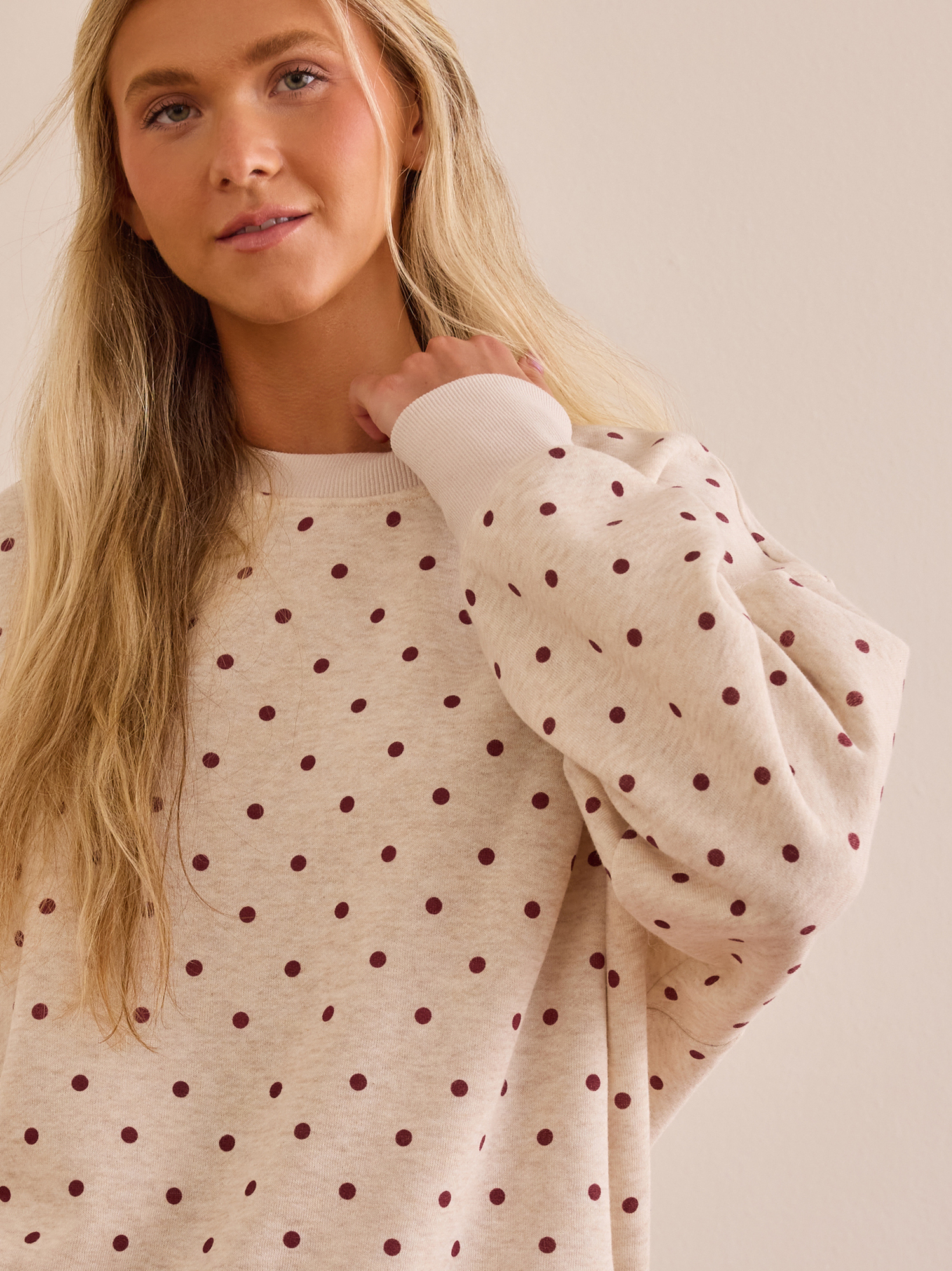 Peak Polka Dot Crew Neck I AS Revival