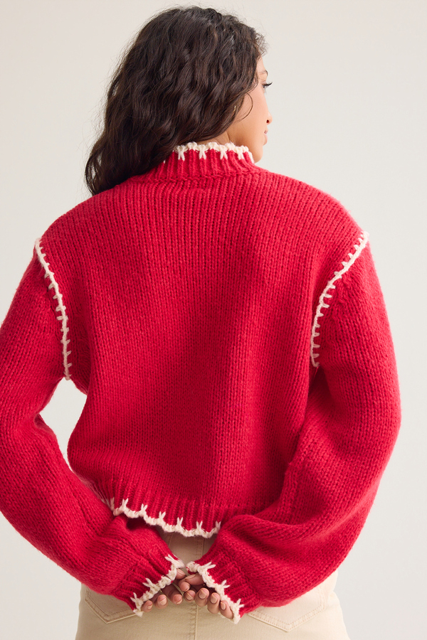 Brenna Whipstitch Sweater Detail 5 - Altar'd State