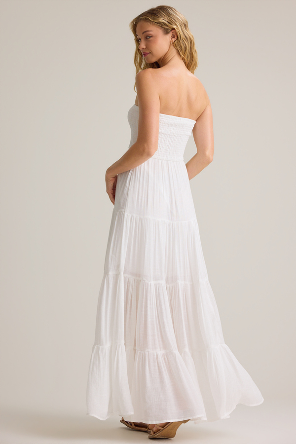Jane Strapless Tiered Maxi Dress Detail 5 - Altar'd State