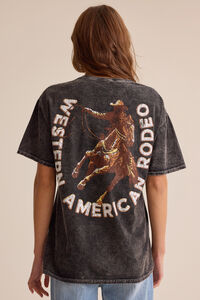 Western American Rodeo Oversized Tee Detail 3 - Altar'd State