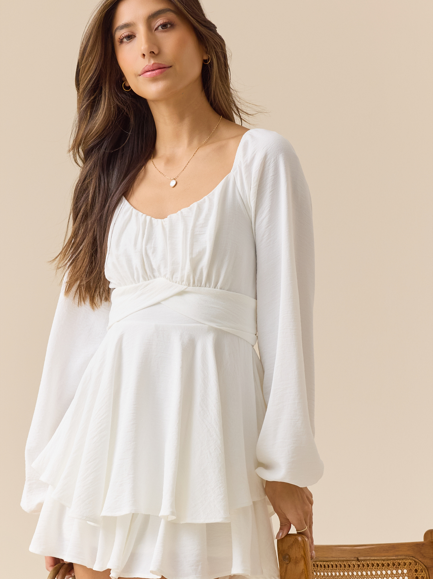 chinese dress ladies Trendy, Chic Women's Clothing Boutique Promesa Striped Shirt Romper for Women, Cream, 100% Cotton Lane 201