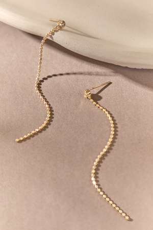 Clara Golden Dangle Earrings - Altar'd State - 