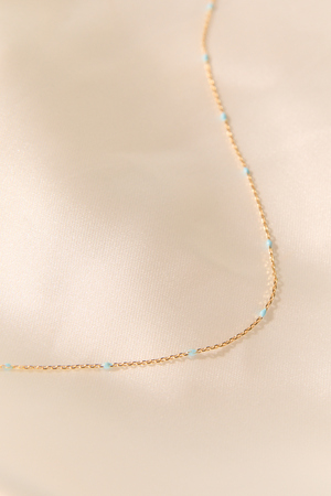 Kendall Blue Dot Necklace - Altar'd State