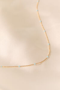 Kendall Blue Dot Necklace Detail 2 - Altar'd State