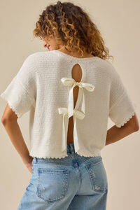 Millie Bow Back Sweater Detail 6 - Altar'd State