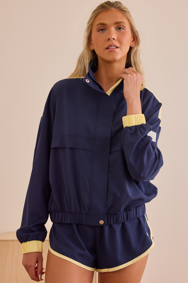 Stride Color Block Full Zip Detail 3 - Altar'd State
