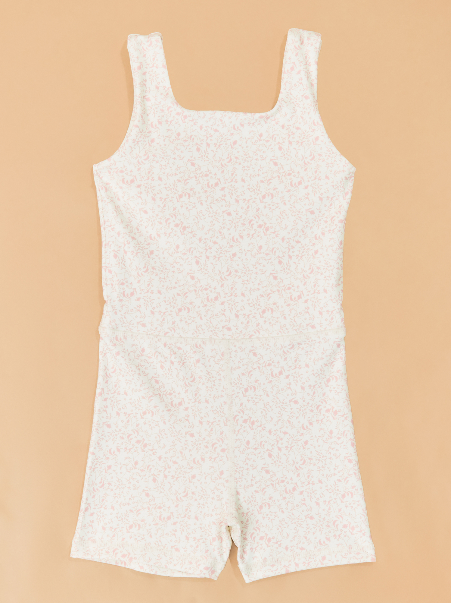Iris Floral Unitard in Ivory & Pink | AS Kids