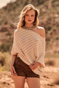 Kylan Stud Suede Shorts - Altar'd State