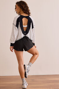 In Motion Circle Back Polka Dot Long Sleeve Tee Detail 2 - Altar'd State
