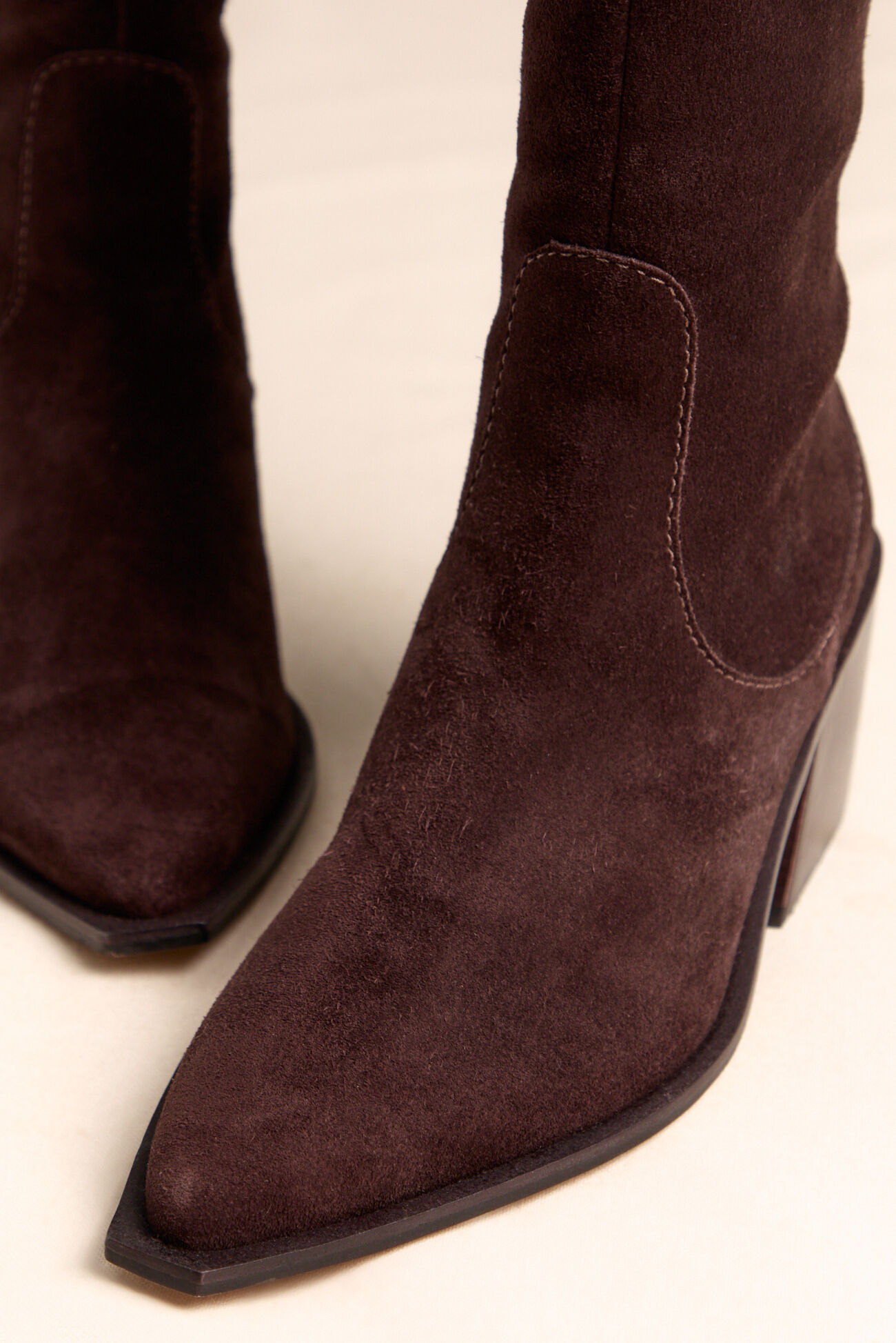 Antony Suede Block Heel Boot
