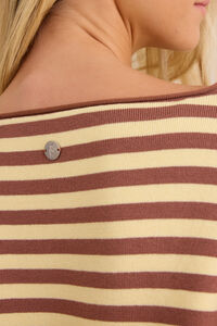 Flow Stripe Boat Neck Pullover Detail 6 - Altar'd State