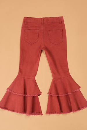 Morgan Tiered Ruffle Pants - Altar'd State - 