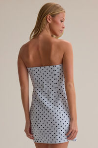 Taylia Polka Dot Mini Dress Detail 4 - Altar'd State