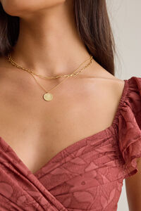 Hammered Coin Layer Necklace - Altar'd State