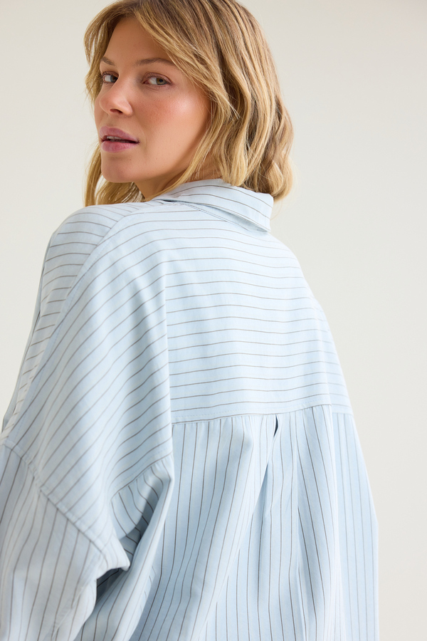 Foster Striped Button Down Detail 6 - Altar'd State