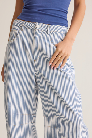 Caven High Rise Barrel Pants - Altar'd State - 