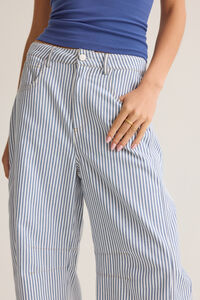 Caven High Rise Barrel Pants Detail 4 - Altar'd State