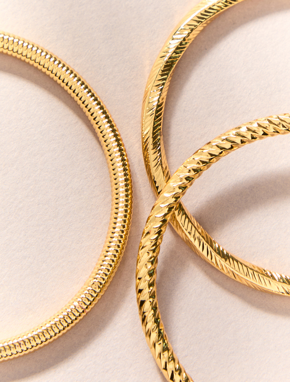Textured Bangles 3 Pack Detail 3 - Altar'd State