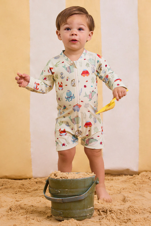 Sailor Sea Romper Swimsuit - Altar'd State - 