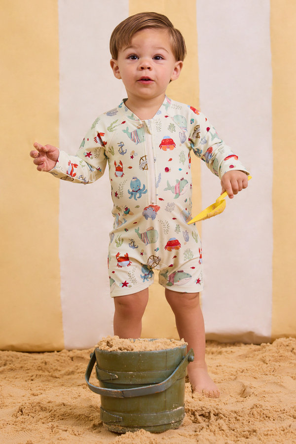 Sailor Sea Romper Swimsuit - Altar'd State