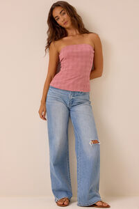 Ollie Jacquard Tube Top Detail 5 - Altar'd State