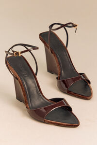 Elodie Velvet Wedge by Schutz Detail 2 - Altar'd State