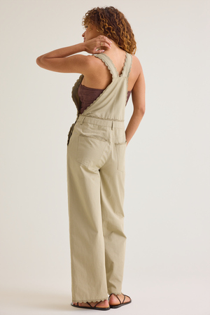 Ivy Lace Trim Overalls - Altar'd State