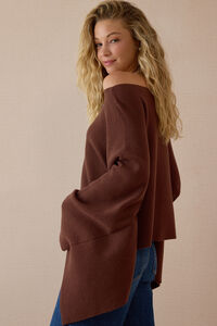 Delaney Knit Poncho Detail 3 - Altar'd State