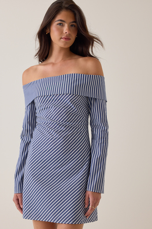 Sloan Stripe Mini Dress - Altar'd State - 