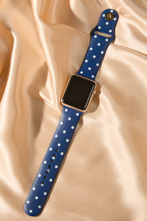 Navy Polka Dot Watch Band Detail 2 - Altar'd State