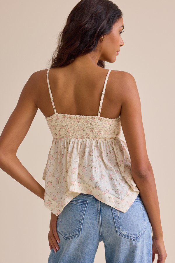 Kylie Floral Babydoll Tank Detail 3 - Altar'd State