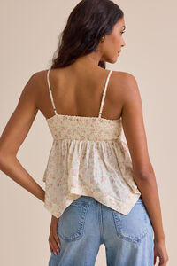 Kylie Floral Babydoll Tank Detail 3 - Altar'd State