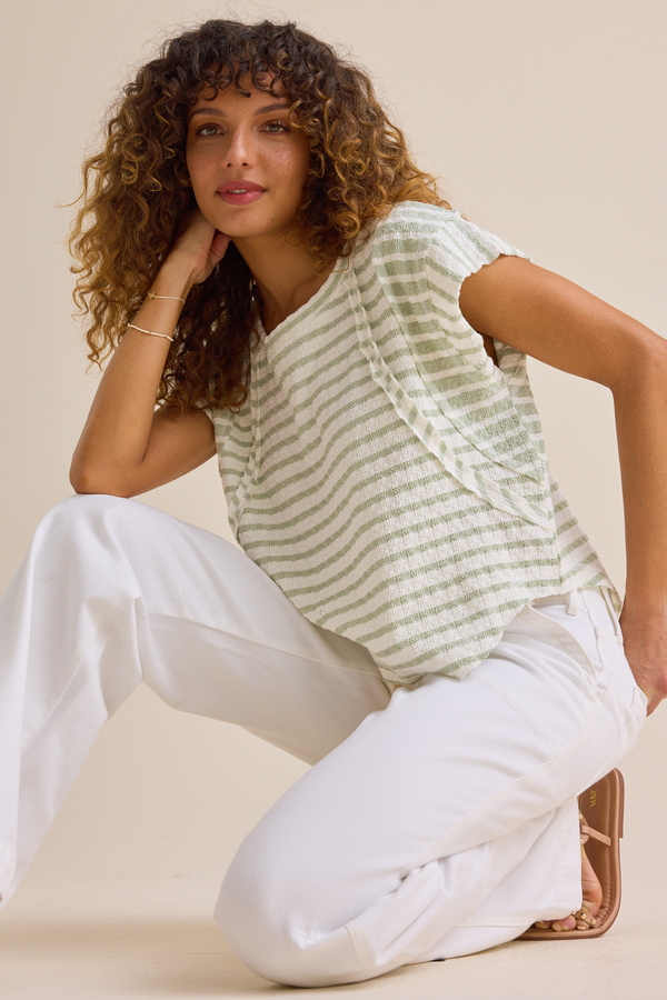Royel Striped Tee - Altar'd State