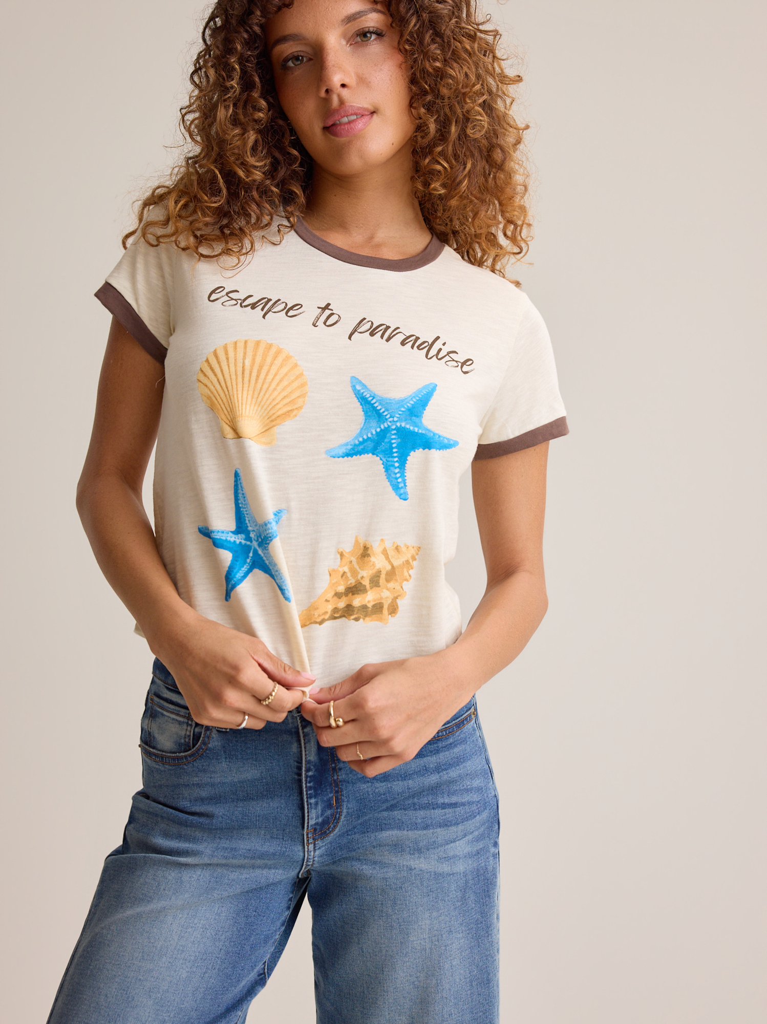 Escape to Paradise Graphic Tee in Ivory | Altar
