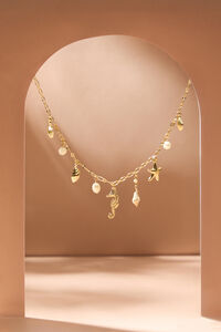 Sea Breeze Charm Necklace Detail 2 - Altar'd State