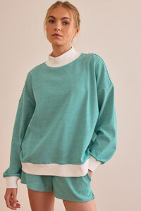 Step Out Striped Mock Neck Detail 2 - Altar'd State