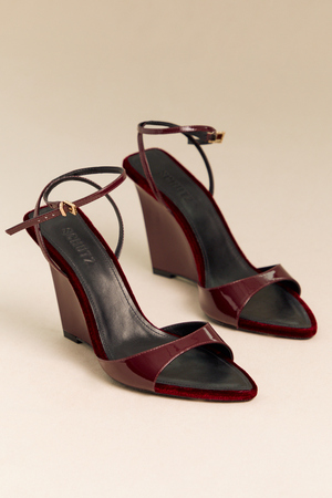 Elodie Velvet Wedge by Schutz - Altar'd State - 