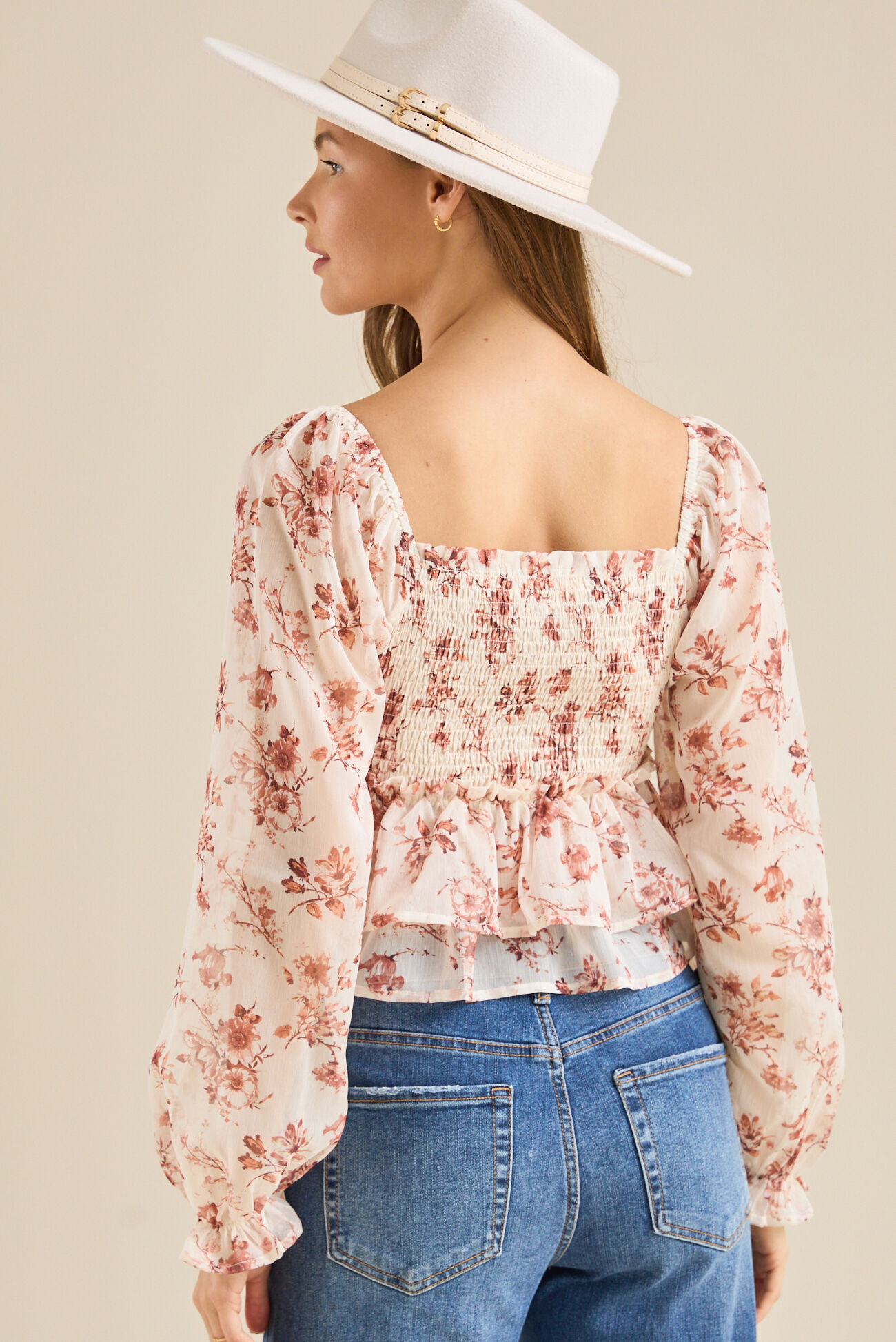 Alexa Floral Babydoll Top