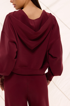 Supersoft Cropped V-Neck Hoodie - Altar'd State - 