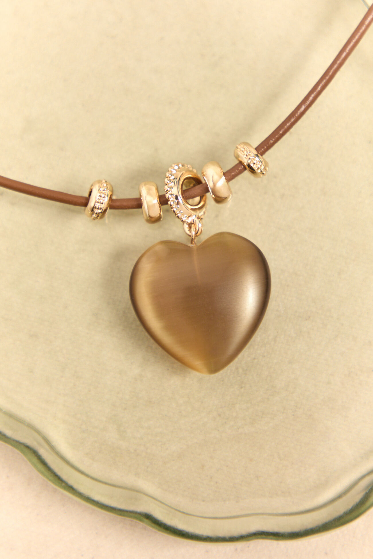 Greer Cord Heart Pendant Necklace