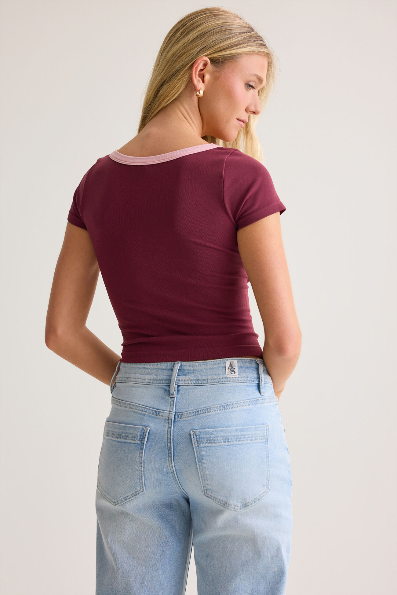 Lennox Contrast Trim Henley Cami